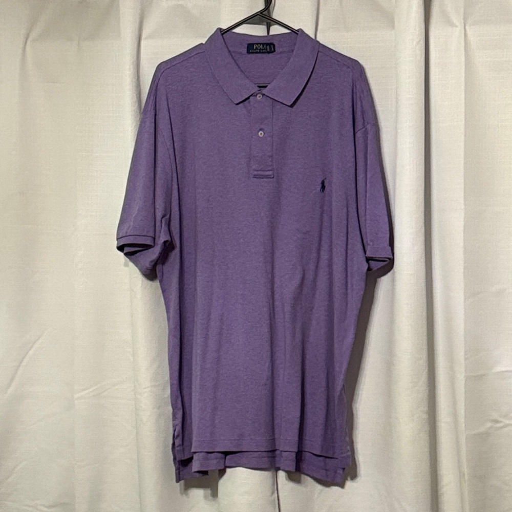 Polo by Ralph Lauren Men's Polo Shirt in Purple